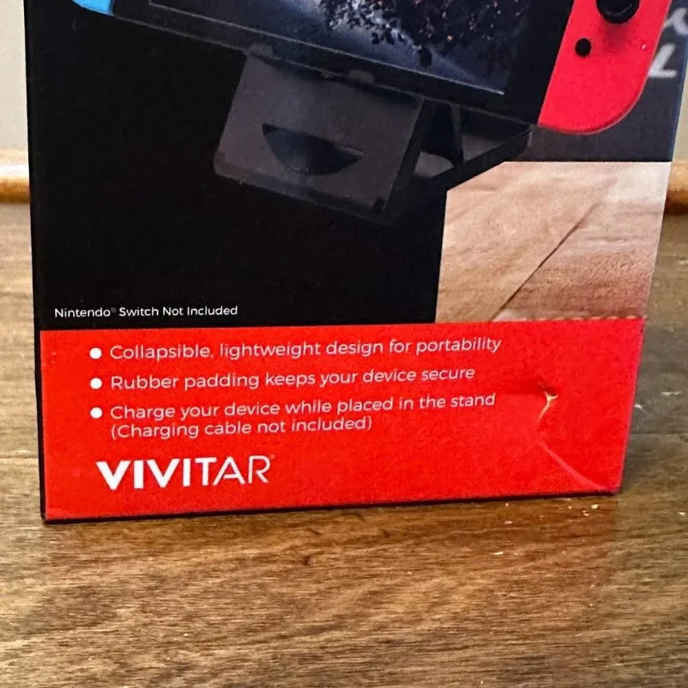 NEW Nintendo Vivitar Collapsible Padded Switch Gaming Stand
